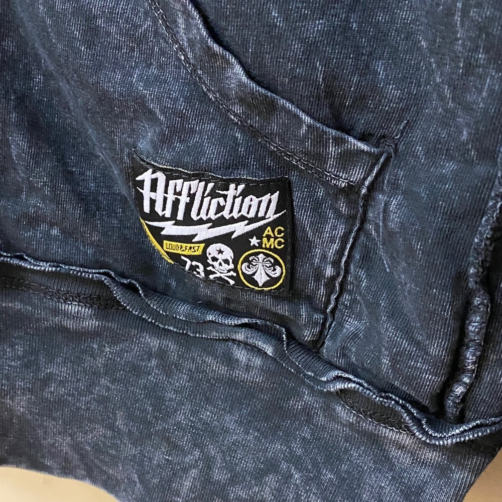 Vintage Y2K Affliction Reversible Invasion Zip Hoodie - Picture 4 of 8
